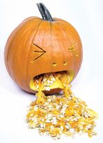 Puking Pumpkin by Tom Nardone at Extreme Pumpkins