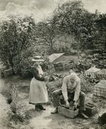 A Garden End, Suffolk. Photogravure by Peter Emerson, c. 1888. Courtesy of the Garden Museum, London.