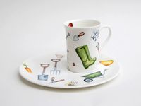 The Potting Shed lunch set from Narrowboat Ceramics