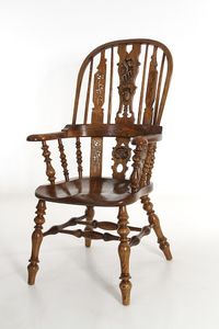 Carved wooden chair from Nigel Coope