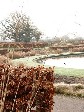 Wisley in January, by the Glasshouse.