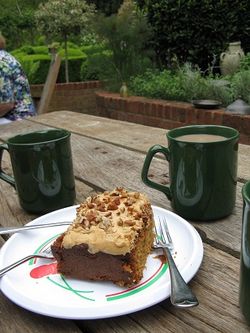 Coffee and cake at Rose Cottage