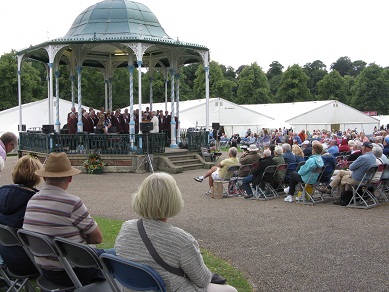 The Bandstand, Shrewsbury Flower Show, 2013