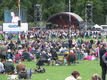 Bellowhead concert, Shrewsbury Flower Show, 2013