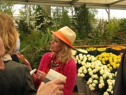 Joanna Lumley, M&S stand, Chelsea Flower Show 2013