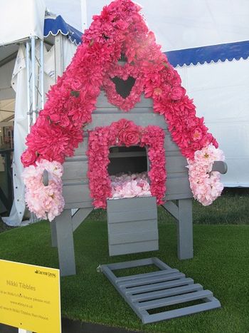 Nikki Tibbles henhouse at Hampton Court Flower Show 2013