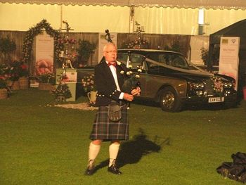 The Lone Piper, Shrewsbury Flower Show, 2013