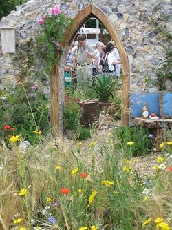 The Flintknapper's Garden, Hampton Court Flower Show 2014