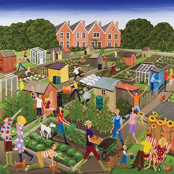 Louise Braithwaite, Allotments greetings card