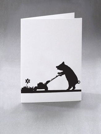 Mowing-pig-print-Ham Cards