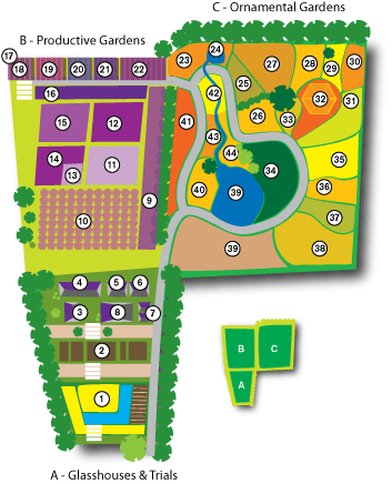 Map of Beechgrove Gardens