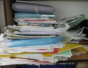 Piles of files