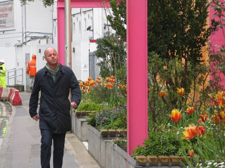 Joe Swift goes for a quick walk to check his handiwork