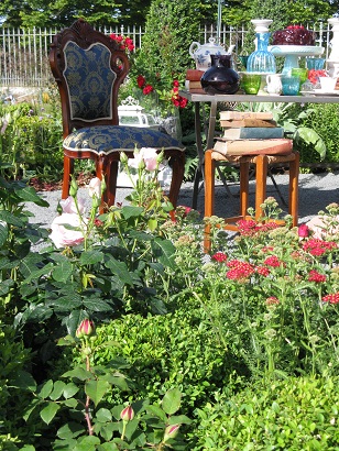 Part of The Tea Party, designed Charlie Bloom, Hampton Court Flower Show 2015