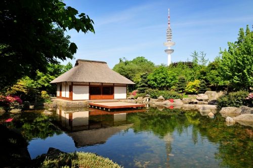 Japanese Tea House, Planten un Blomen, Hamburg, Germany