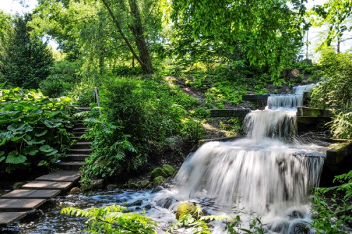 Japanese Landscape Garden, Planten un Blomen, Hamburg, Germany. Picture Berndt Andresen