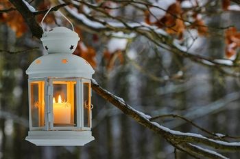 Shutterstock_172949777. Lantern with candle