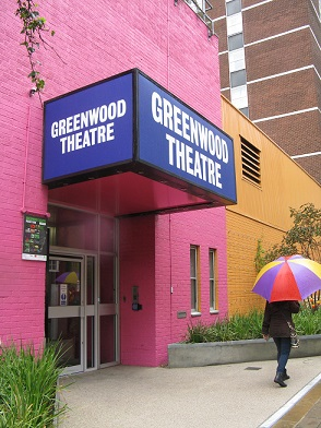 Entrance to Greenwood Theatre, Weston Street, London SE1