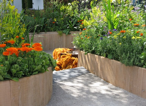 The AkzoNobel Honeysuckle Garden, designed by Claudy Jongstra, Chelsea Flower Show 2016