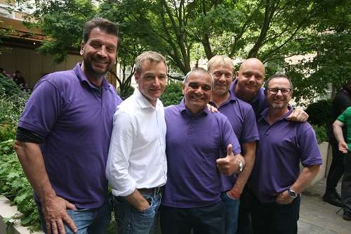 DIY SOS Team and Chris Beardshaw on completed GOSH Garden