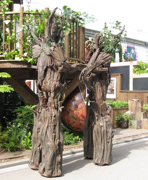 Tree people on stilts  Chelsea Flower Show 2017