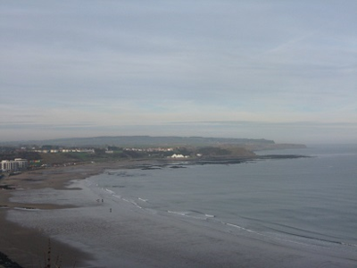 Looking north along coast from Scarborough